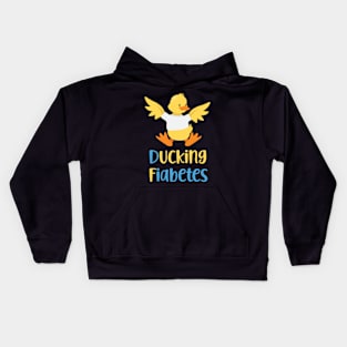 Ducking Fiabetes Duck Kids Hoodie